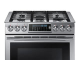 5.8 cu. ft. Slide-In Gas Range with True Convection in Stainless Steel