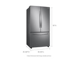 28 cu. ft. Large Capacity 3-Door French Door Refrigerator in Stainless Steel