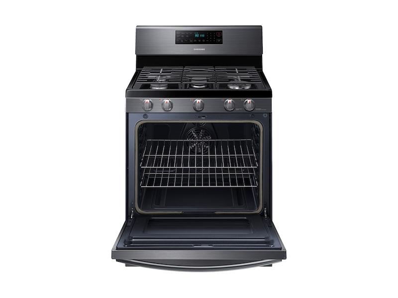 5.8 cu. ft. Freestanding Gas Range with Air Fry and Convection in Black Stainless Steel