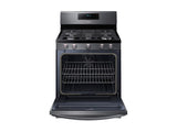 5.8 cu. ft. Freestanding Gas Range with Air Fry and Convection in Black Stainless Steel
