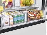 Bespoke 3-Door French Door Refrigerator (24 cu. ft.) with AutoFill Water Pitcher in White Glass