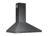 30" Wall Mount Hood in Black Stainless Steel