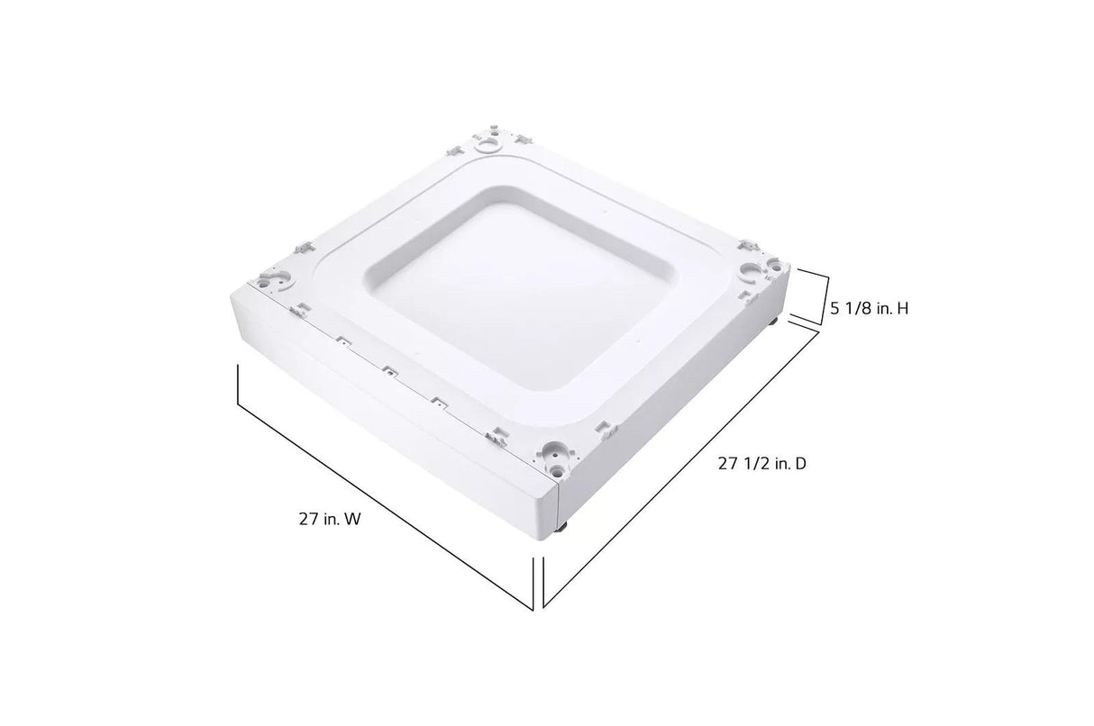 ADA Compliant Laundry Pedestal Riser - White