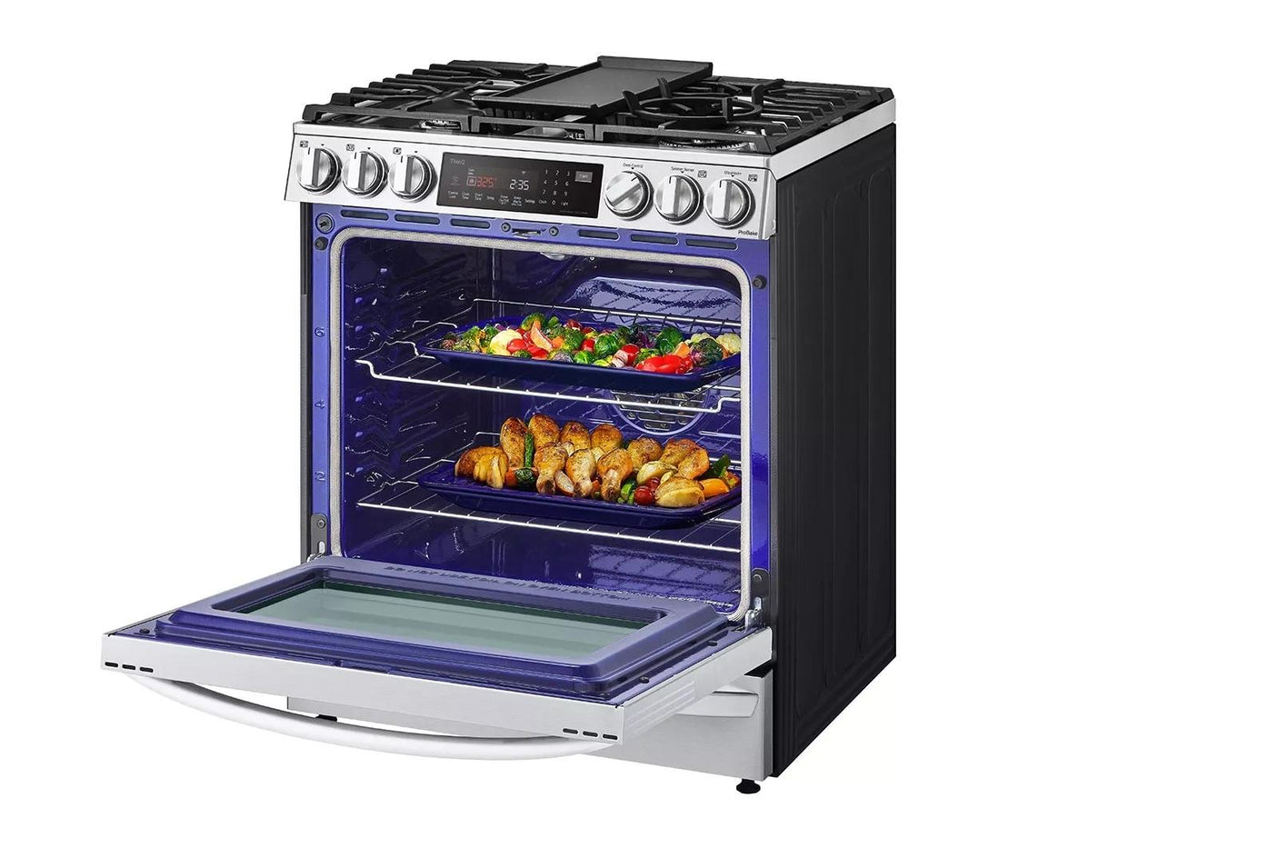 6.3 cu. ft. Smart Gas Slide-in Range with InstaView® ProBake Convection®, Air Fry, and Air Sous Vide