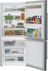 30" Freezer Bottom Stainless Steel Refrigerator
