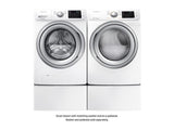 7.5 cu. ft. Electric Dryer with Steam in White