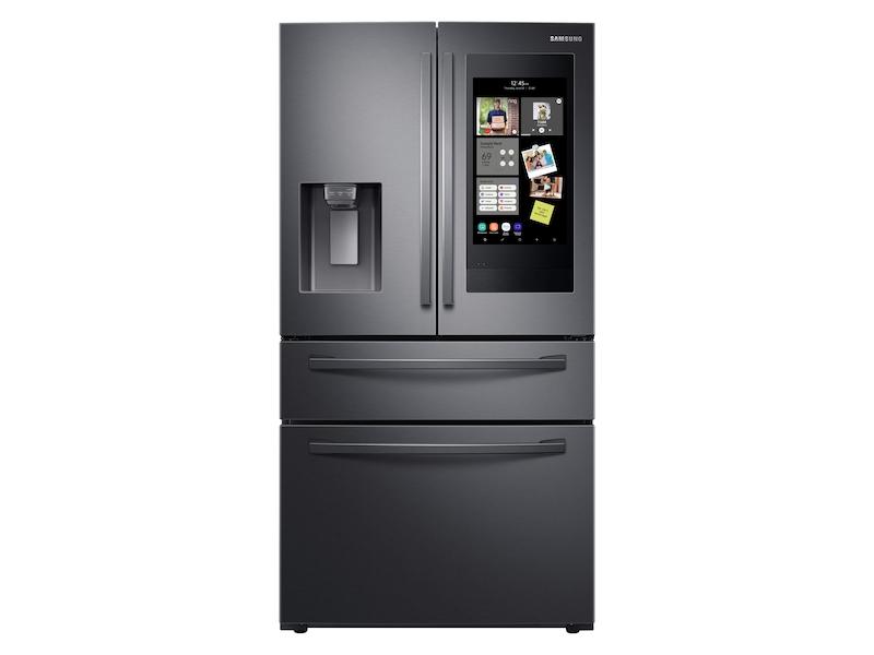 22 cu. ft. 4-Door French Door, Counter Depth Refrigerator with 21.5" Touch Screen Family Hub™ in Black Stainless Steel