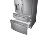 22 cu. ft. Food Showcase Counter Depth 4-Door French Door Refrigerator in Stainless Steel