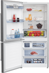 30" Freezer Bottom Stainless Steel Refrigerator with Auto Ice Maker (Left Hinge)