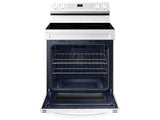 6.3 cu. ft. Smart Freestanding Electric Range with No-Preheat Air Fry & Convection in White