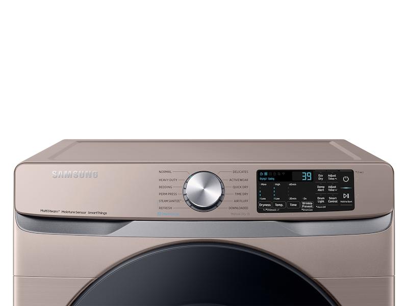 7.5 cu. ft. Smart Gas Dryer with Steam Sanitize+ in Champagne