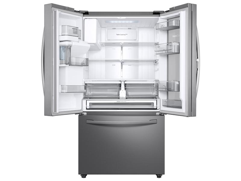 28 cu. ft. 3-Door French Door, Full Depth Refrigerator with Food Showcase in Stainless Steel