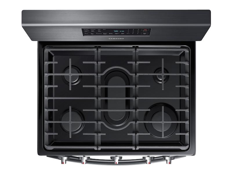 5.8 cu. ft. Freestanding Gas Range with Convection in Black Stainless Steel