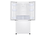 18 cu. ft. Smart Counter Depth 3-Door French Door Refrigerator in White