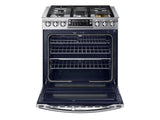 5.8 cu. ft. Slide-In Gas Range with Flex Duo™ & Dual Door in Stainless Steel