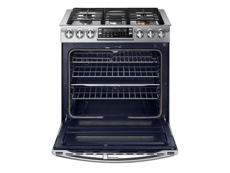 5.8 cu. ft. Slide-In Gas Range with Flex Duo™ & Dual Door in Stainless Steel