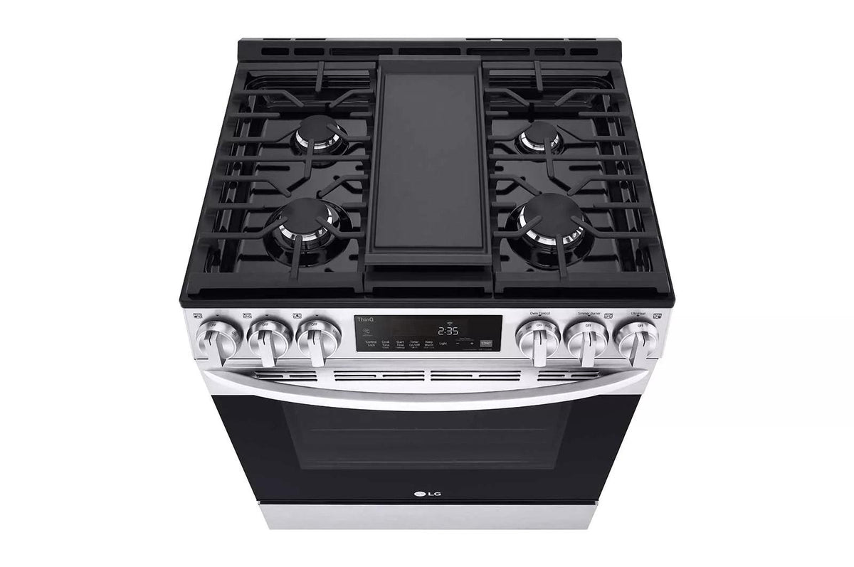 5.8 cu ft. Smart Wi-Fi Enabled Fan Convection Gas Slide-in Range with Air Fry & EasyClean®