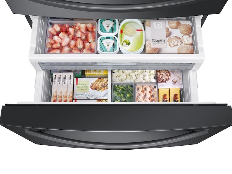 28 cu. ft. 4-Door French Door Refrigerator with 21.5" Touch Screen Family Hub™ in Black Stainless Steel