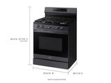 6.0 cu. ft. Smart Freestanding Gas Range with No-Preheat Air Fry & Convection in Black Stainless Steel