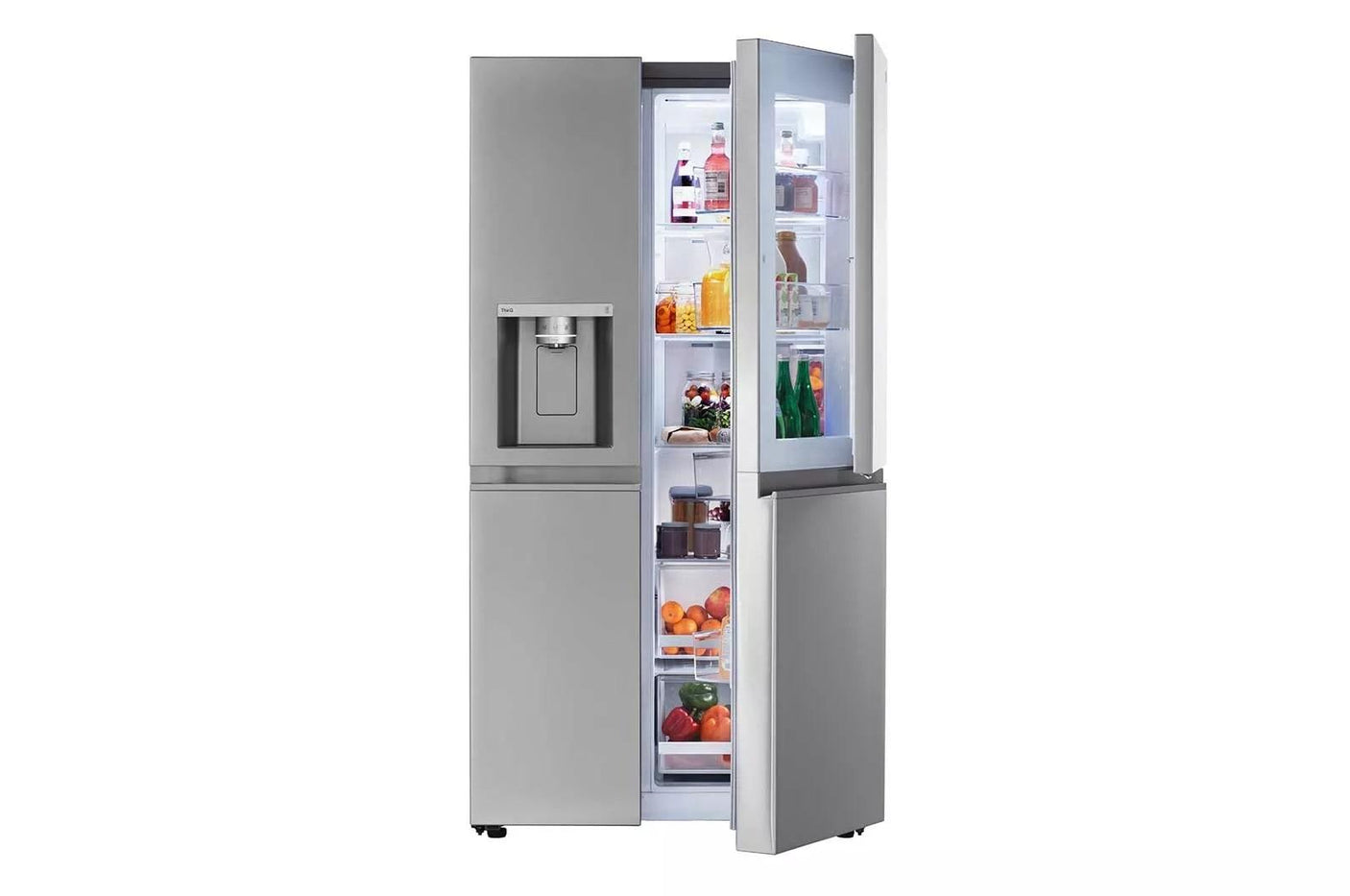 27 cu. ft. 36-inch Wide Side-by-Side Refrigerator - Stainless Steel
