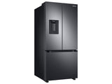 22 cu. ft. Smart 3-Door French Door Refrigerator with External Water Dispenser in Fingerprint Resistant Black Stainless Steel