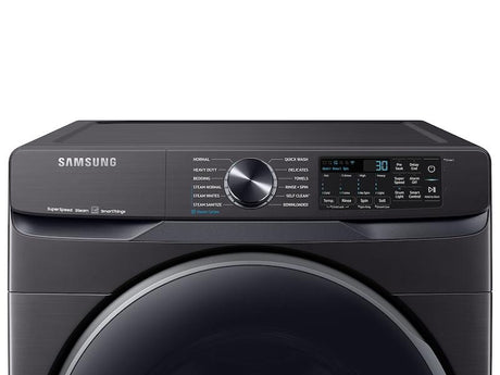 5.0 cu. ft. Extra-Large Capacity Smart Front Load Washer with Super Speed Wash in Brushed Black