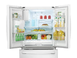 25 cu. ft. French Door Refrigerator with External Water & Ice Dispenser in White