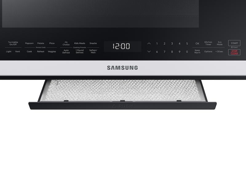 Bespoke Over-the-Range Microwave 2.1 cu. ft. with Sensor Cooking in White Glass