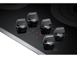 36" Smart Electric Cooktop in Stainless Steel.
