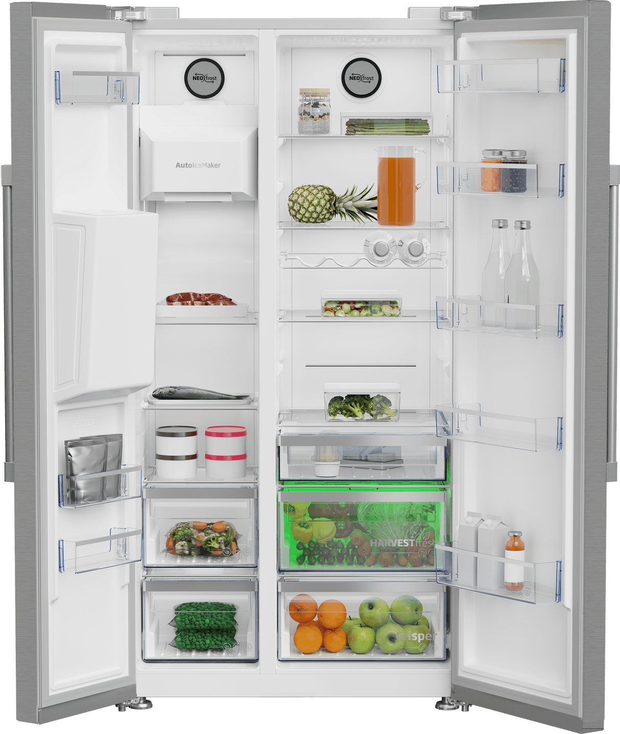 36" Side by Side Refrigerator with Harvestfresh