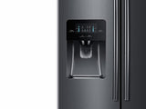 25 cu. ft. Side-by-Side Refrigerator with In-Door Ice Maker in Black Stainless Steel