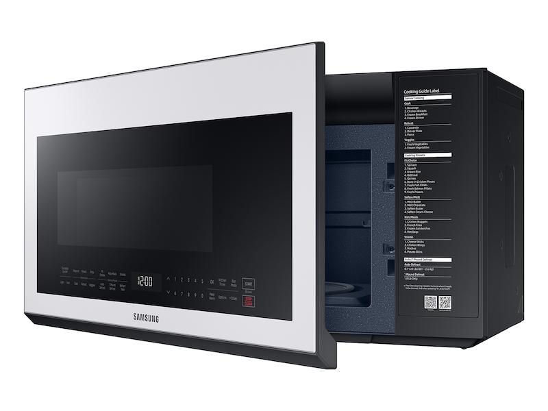 Bespoke Over-the-Range Microwave 2.1 cu. ft. with Sensor Cooking in White Glass