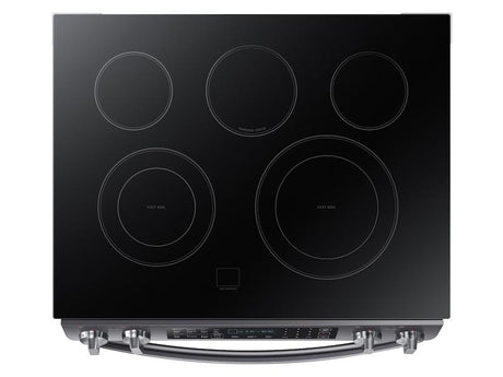 5.8 cu. ft. Slide-In Electric Range in Black Stainless Steel