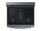 5.8 cu. ft. Freestanding Gas Range with True Convection in Black Stainless Steel