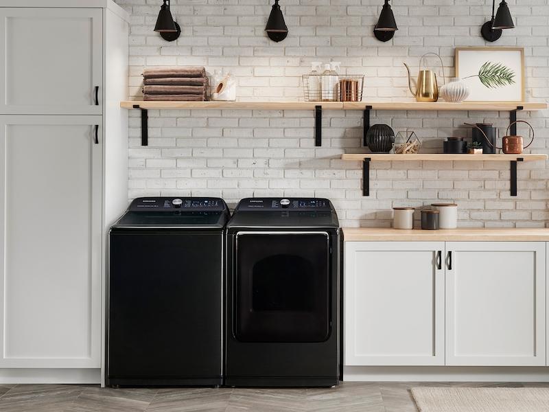 5.4 cu ft Top Load Washer with Super Speed in Black Stainless Steel