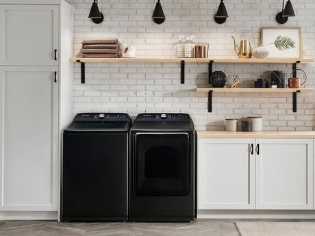 5.4 cu ft Top Load Washer with Super Speed in Black Stainless Steel