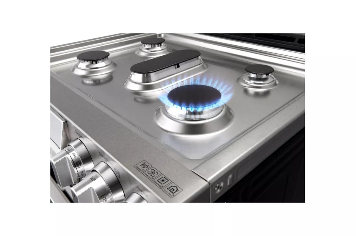 LG SIGNATURE 7.3 cu. ft. Smart Wi-Fi Enabled Dual Fuel Double Oven Range with ProBake Convection®
