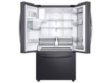28 cu. ft. 3-Door French Door, Full Depth Refrigerator with Food Showcase in Black Stainless Steel