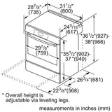 800 Series Induction Slide-in Range