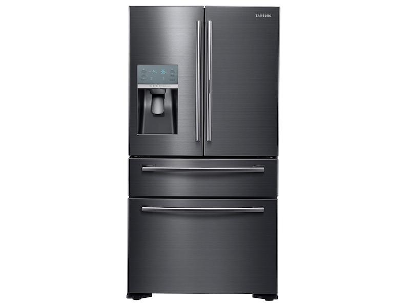 22 cu. ft. Food Showcase Counter Depth 4-Door French Door Refrigerator in Black Stainless Steel