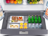 22 cu. ft. Food Showcase Counter Depth 4-Door French Door Refrigerator in Stainless Steel
