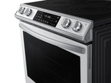 Bespoke 6.3 cu. ft. Smart Front Control Slide-In Electric Range with Air Fry & Wi-Fi in White Glass