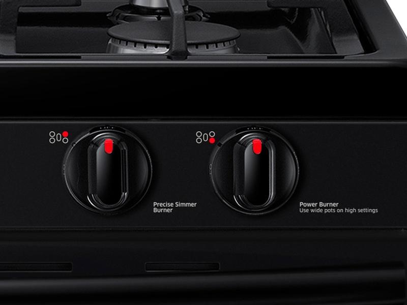 5.8 cu. ft. Freestanding Gas Range in Black
