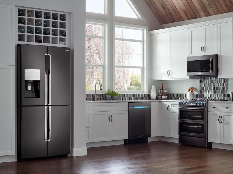 5.8 cu. ft. Slide-In Gas Range with Flex Duo™ & Dual Door in Black Stainless Steel