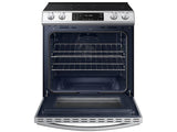 Bespoke 6.3 cu. ft. Smart Rapid Heat Induction Slide-in Range with Air Fry & Convection+ in White Glass