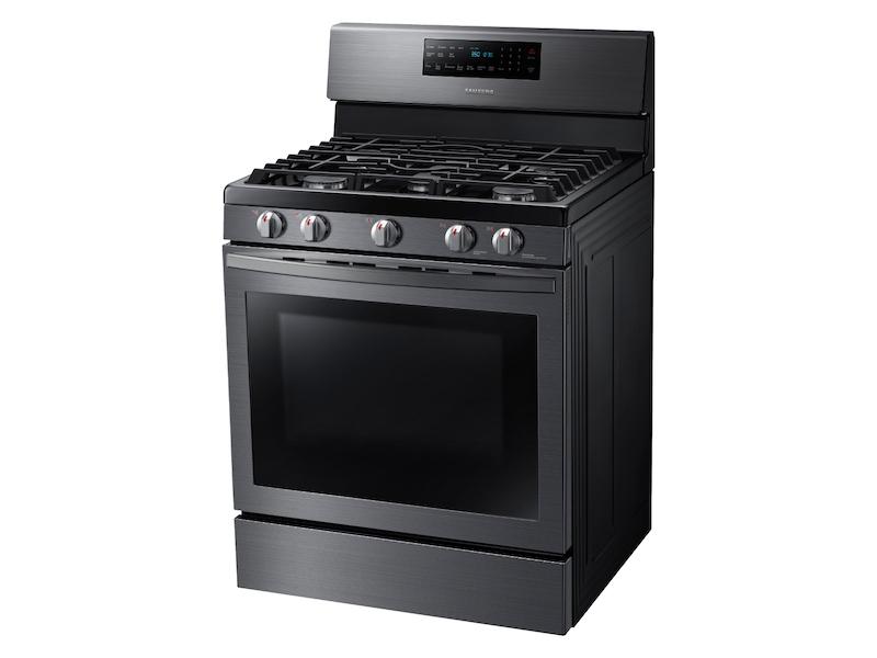 5.8 cu. ft. Freestanding Gas Range with Convection in Black Stainless Steel