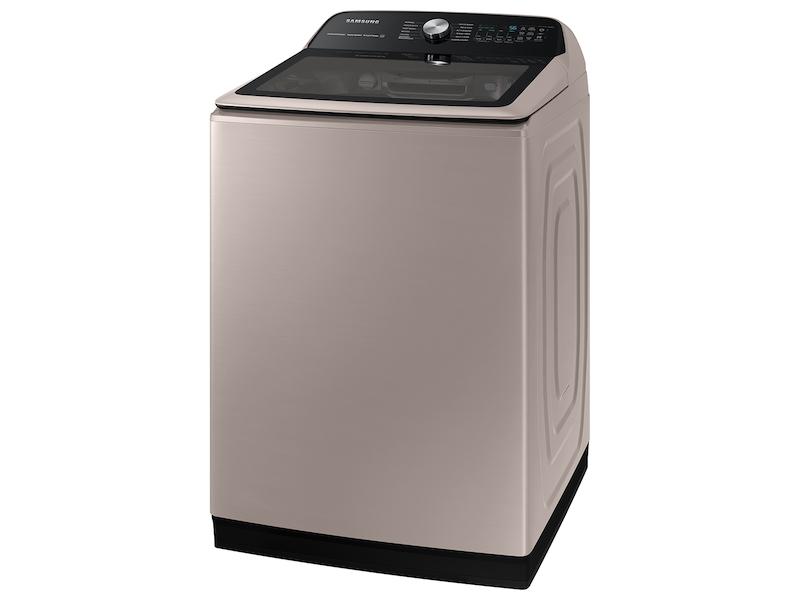 5.2 cu. ft. Large Capacity Smart Top Load Washer with Super Speed Wash in Champagne