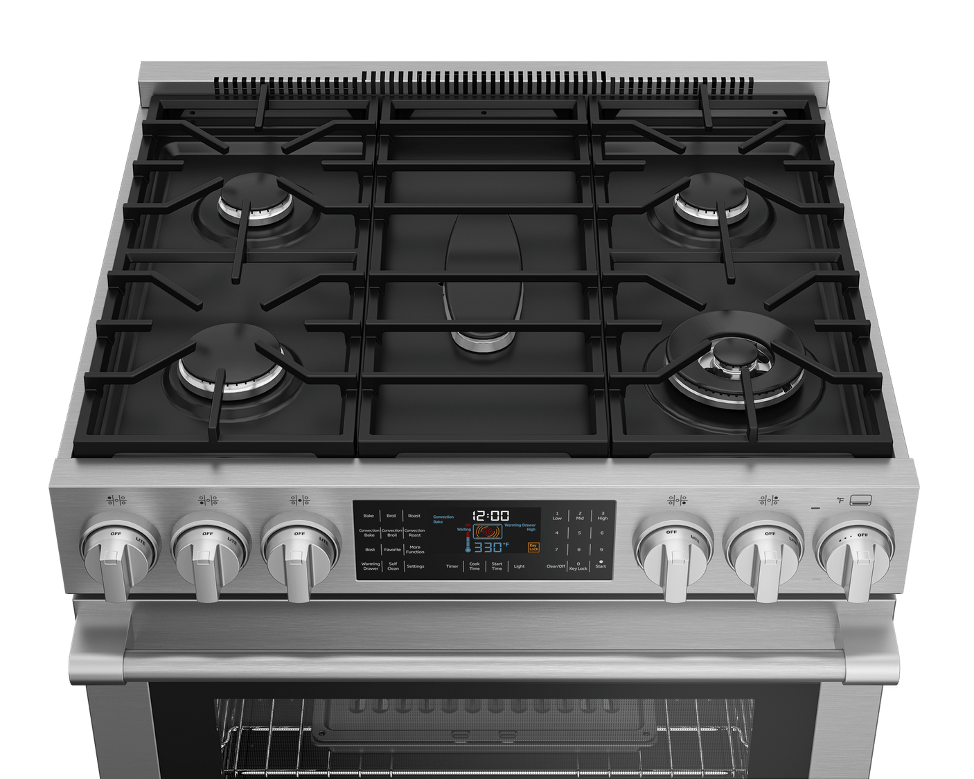 30" Stainless Steel Slide-In Dual Fuel Range