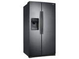 25 cu. ft. Side-by-Side Refrigerator with LED Lighting in Black Stainless Steel