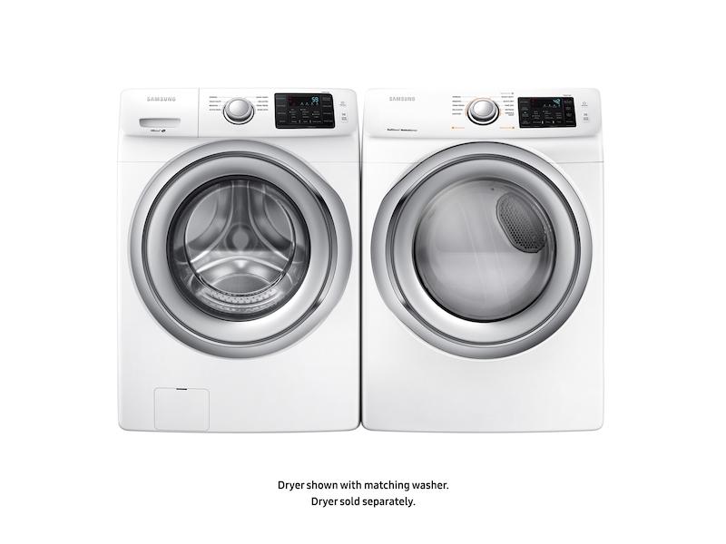 7.5 cu. ft. Electric Dryer with Steam in White